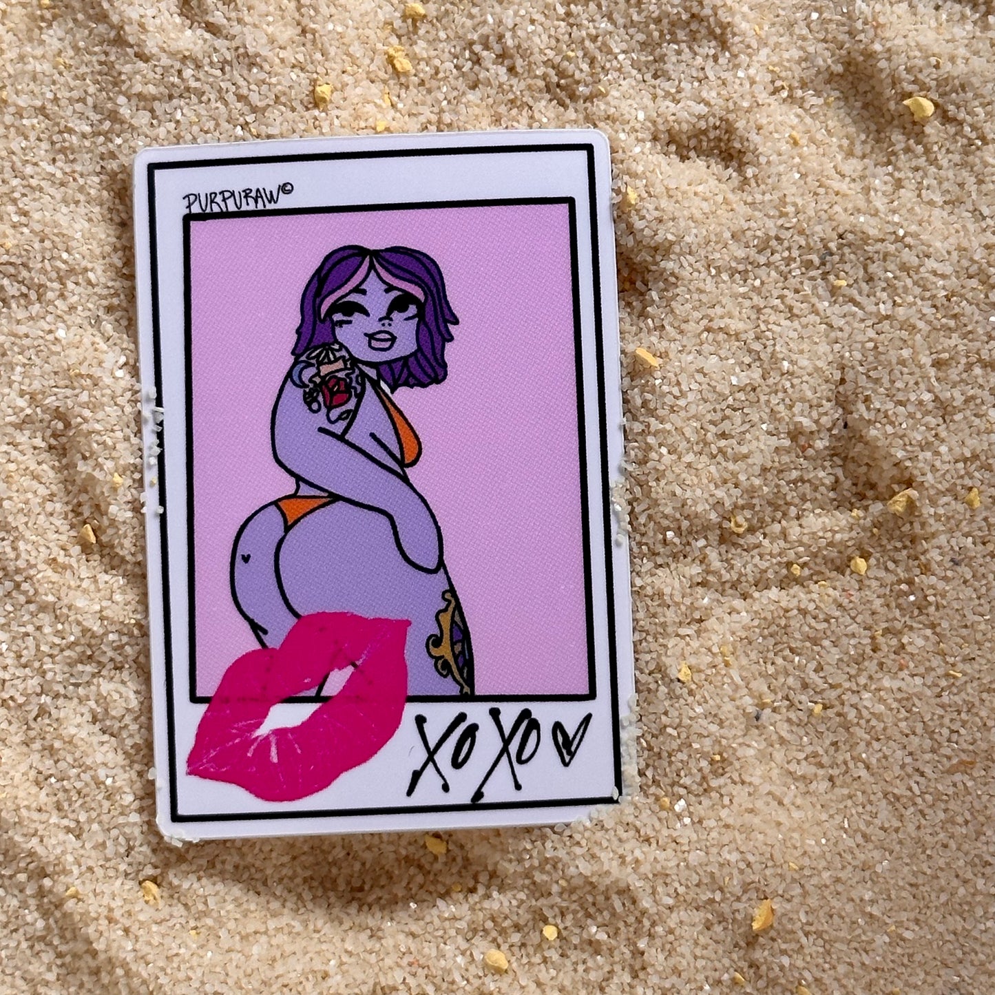 "Baddie Polaroid" Sticker