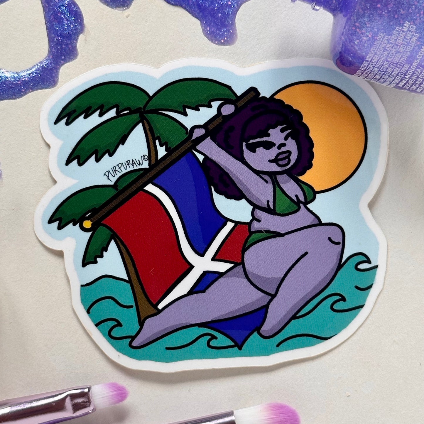 "Dominicana Sooooy" Sticker